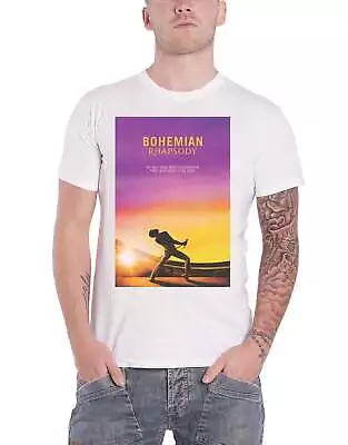 Buy Official Bohemian Rhapsody T Shirt Queen Movie Logo Freddie New Mens White XXL • 17.95£