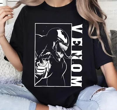 Buy Marvel Venom Side View Tongue Out Graphic Shirt, Disneyland Family Matching Tee • 24.18£