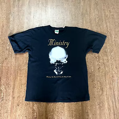 Buy Vintage Ministry Mind Is A Terrible Thing To Taste Shirt XL 2004 Cinder Block • 112.03£
