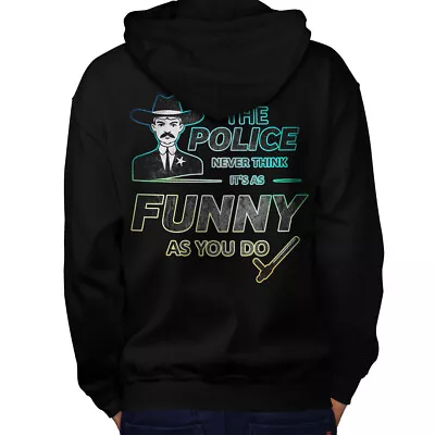 Buy Wellcoda Police Joke Serious Mens Hoodie • 28.99£