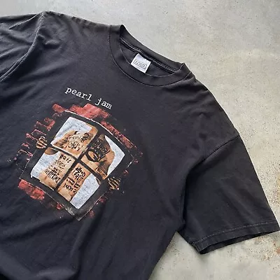 Buy Vintage 90’s Pearl Jam Window Pain Tour T-Shirt Men’s XL Grunge Band Tee GRAIL • 112.02£