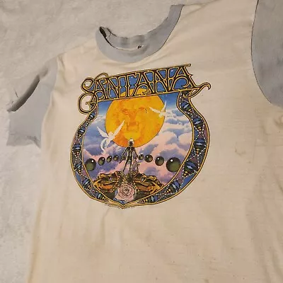 Buy Vintage 1979 Santana Band Baseball Style Shirt Mens XL • 56.02£