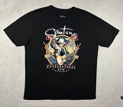 Buy Santana 2019 Concert Tour Black T-Shirt Mens Size 2XL • 16.80£