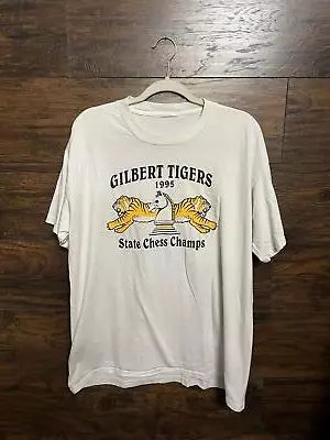 Buy Vintage Chess T-shirt Gilbert Tigers 1995 State Chess Champs • 56.02£