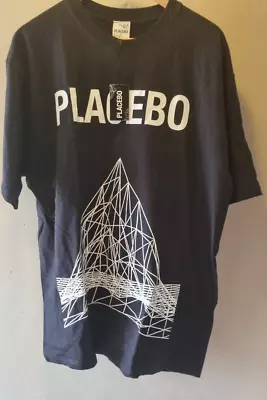 Buy Official Placebo Merchandise T-shirt - Unplugged Size XL - Black • 65£