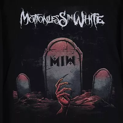 Buy Motionless In White Shirt Mens Large Black Trinity Of Terror Tour Graphic Print • 37.22£