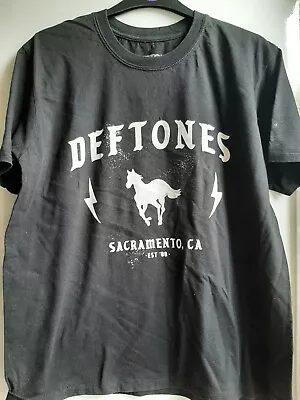 Buy Deftones Sacramento Electric Pony 2020 T-Shirt Size Large Metal Rock Band Merch • 25£
