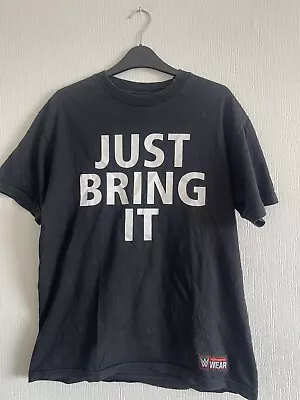 Buy WWE WWF  Just Bring It Shirt Adult Medium Black The Rock Authentic Wear  T-shirt • 12.99£