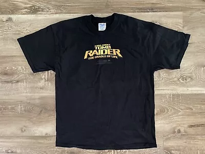 Buy Lara Croft Tomb Raider The Cradle Of Life 2003 Promo T-Shirt Size XL Black • 37.33£
