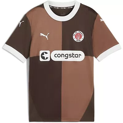 Buy Puma Kids St Pauli Home Shirt 2024 2025 Juniors Domestic Crew Neck • 54.99£