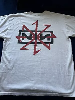 Buy Vintage 1995 Nine Inch Nails Downward Spiral Devil Tour T Shirt XL 1994 Vtg • 233.40£