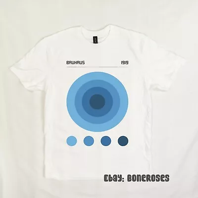 Buy Bauhaus 1919 Blue Dots T-Shirt, Vintage Fine Art • 12£