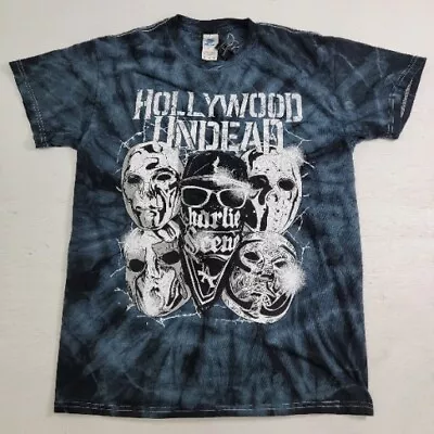 Buy Hollywood Undead Charlie Scene Blue Tie Dye Tour Date Shirt Men's Sz M Colortone • 36.03£