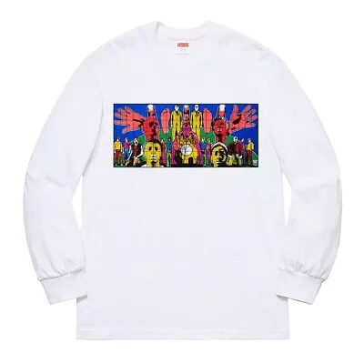 Buy Supreme X Gilbert & George - Death After Life LS Tee - L - White - New - SS19 • 65£