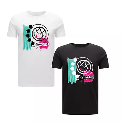 Buy Blink 182 Album Cover Adults T-shirt Pop Music Band Event Smiley Graphic Top • 12.99£