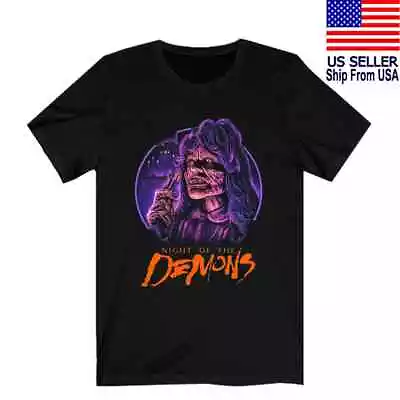 Buy Night Of The Demons 1988 Horror Movie Unisex Black T-Shirt Size S To 5XL • 24.26£