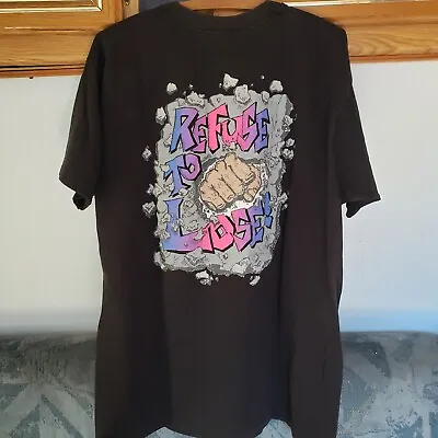 Buy Vtg 90s Rough Boys Refuse To Lose Mens XL Black T-Shirt Single Rad Rap Tee 1991 • 44.80£