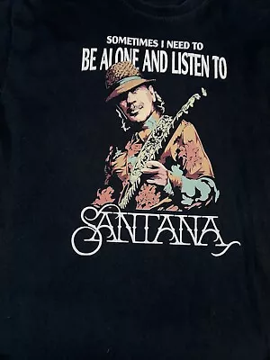 Buy SANTANA  Black T-Shirt Size Large CARLOS SANTANA Music Band • 21.01£