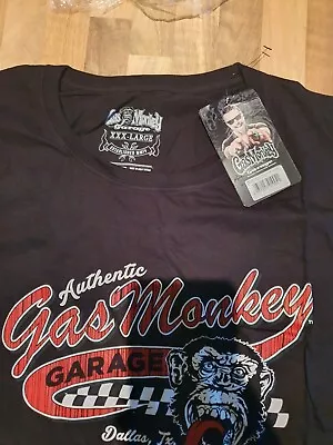 Buy Mens Gas Monkey T-shirt Xxxl 3xl Garage Snap Hot Rod On • 12£