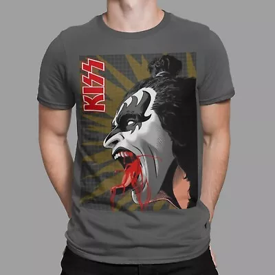 Buy Kiss T-Shirt Inspired Rock And Roll 70s 80s Tongue Retro Printed Tee • 9.99£