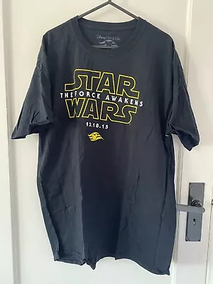 Buy Disney Cruise Line Star Wars The Force Awakens 2015 T-shirt Size Large • 5£