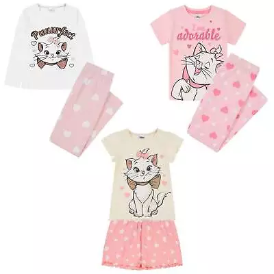 Buy Girls Disney Marie The Cat From Aristocats Long And Short Pyjamas • 8.99£