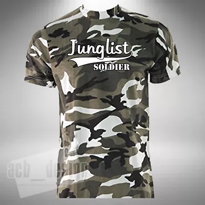 Buy Junglist Soldier Camouflage Mens T Shirt Drum Jungle Old Skool Size S - 3XL • 12.49£