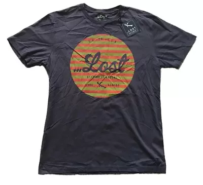 Buy LOST T Shirt Tshirt Mens S Regular Fit Dark Grey Cotton Keeping It Unreal • 11.95£