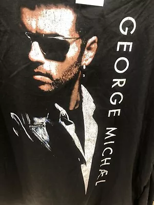 Buy GEORGE MICHAEL T-SHIRT 100% Cotton COOL TEE RETRO X Primark New Tag Licensed XL • 19.99£