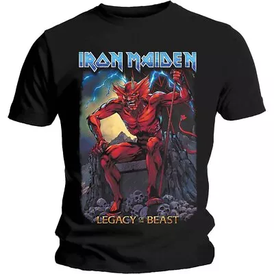 Buy Iron Maiden 'Legacy Of The Beast - Devil' Black T Shirt - NEW • 15.49£