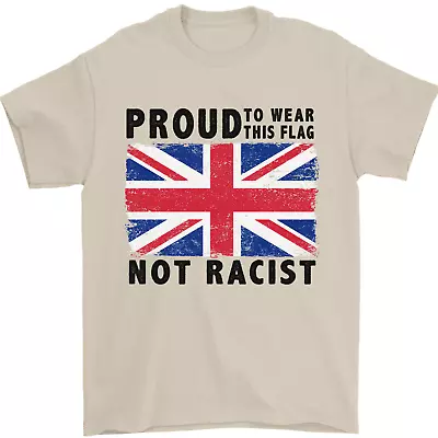 Buy Proud To Wear Flag Not Racist Union Jack Mens T-Shirt 100% Cotton • 8.49£