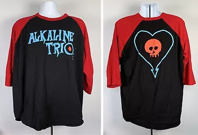 Buy Alkaline Trio Chicago Punk Band Raglan Baseball T Shirt Mens XXL Atom Willard • 65.31£