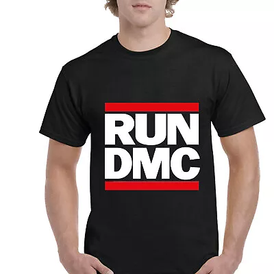 Buy Run Dmc T-shirt, Logo Black American Hip Hop Retro Unisex Adults Tee Top • 7.59£