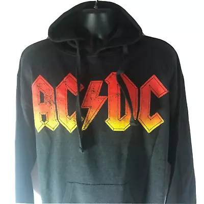Buy AC/DC Hoodie Men's Size Large AC⚡️DC Logo Hard Rock Hooded Sweatshirt NWT • 22.32£