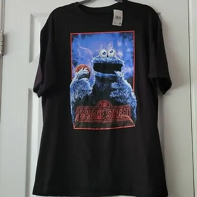 Buy Sesame Street 123 Cookie Monster T-shirts Mens • 28.01£