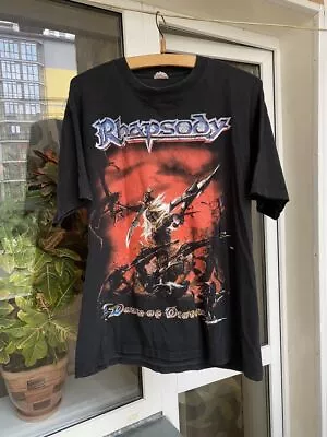 Buy Vintage Rhapsody Of Fire Dawn Of Victory Unisex T-shirt All Size S-5XL KH4271 • 15.86£