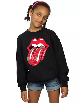 Buy Rolling Stones Girls Christmas Tongue Sweatshirt • 15.99£