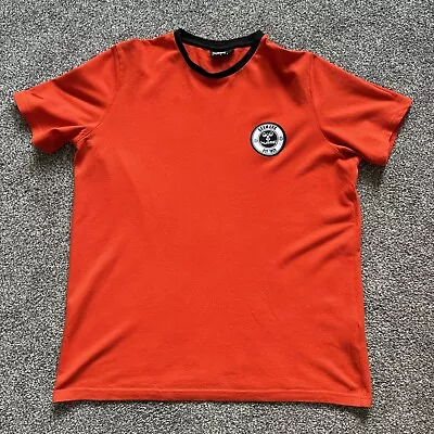 Buy Hummel Hive Bright Orange Denmark Shirt T-Shirt Size Medium • 19.99£