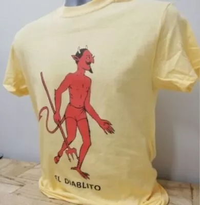 Buy El Diablito T Shirt The Devil Loteria Mexico La Sirena Bingo Estrella Luna Y478 • 13.45£