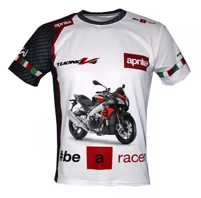 Buy Aprilia Racing T-shirt RSV4 Tuono V4 RS Tuareg SR SXR Motorbiker Motorcycle 7 • 27.94£
