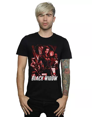 Buy Marvel Men's Black Widow Movie Red Group T-Shirt • 13.99£