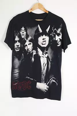 Buy AC/DC Official Highway To Hell T-shirt Black Liquid Blue Big Print 2005 • 18.99£