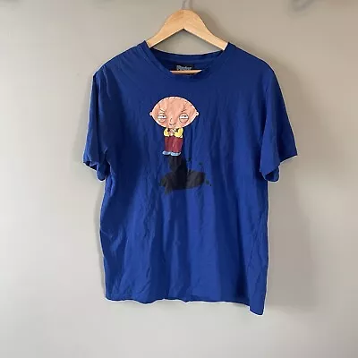 Buy Family Guy Shirt Mens XL Blue Stewie Shadow Graphic Tee 2008 • 11.95£