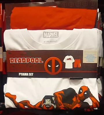 Buy Deadpool Men's Pyjama Set UK Size L ***BRAND NEW*** FREE DELIVERY 🚚✅  • 22.99£