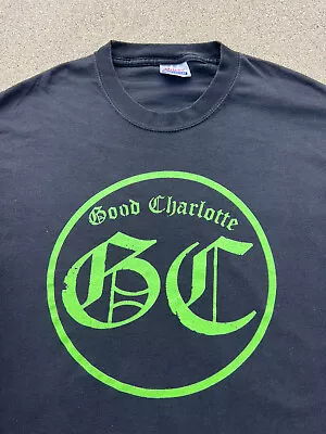 Buy Vintage 00s Good Charlotte Rock Band Tour Promo T-Shirt Size Large • 27.72£