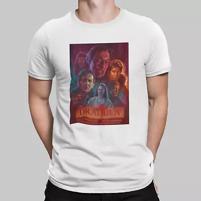 Buy Dracula Hammer Sci Fi Film Movie Mens Funny Horror Retro 80s T Shirt • 6.99£