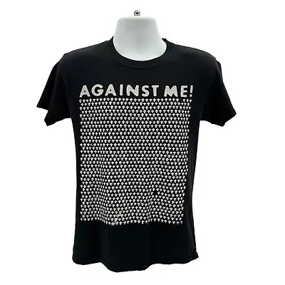 Buy M&O Knits Against Me! Crosses Black Graphic Band Shirt Mens Small • 41.16£