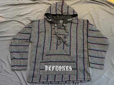 Buy Deftones Pullover Mexican Blanket Hoody Official Chino Moreno Nu Metal Drug Rug • 121.14£