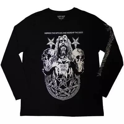 Buy Rob Zombie Unisex Long Sleeve T-Shirt: Devil Man (Sleeve Print) (Small) • 23.49£