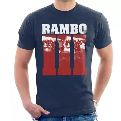 Buy All+Every Rambo III Final Battle Scene Men's T-Shirt • 17.95£